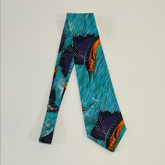Mango Man Other - Colorful Fish Pattern Tie